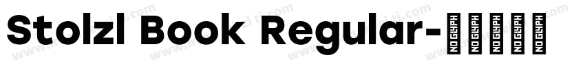 Stolzl Book Regular字体转换